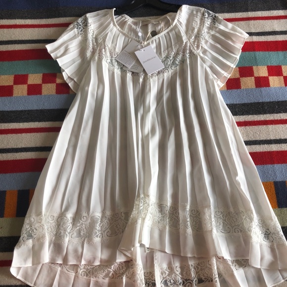 Zimmermann Pleated Lace Inset Top, Sz 1 (US 4), NW - Picture 7 of 8